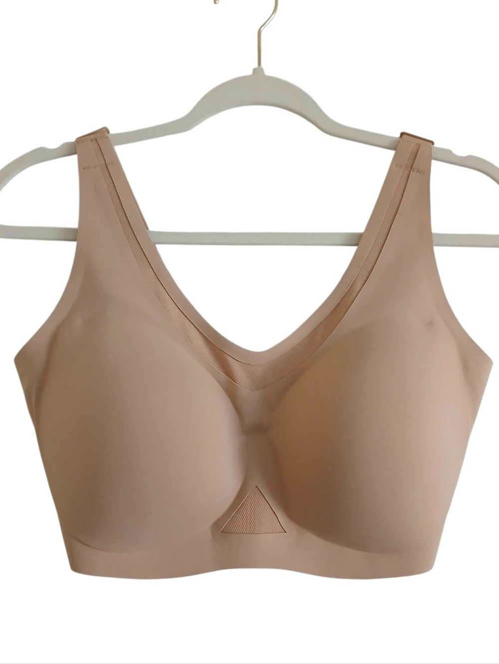 HONEYLOVE Crossflex Wire Free Activity Bra M++ Tan Smoothing Convertible Comfy